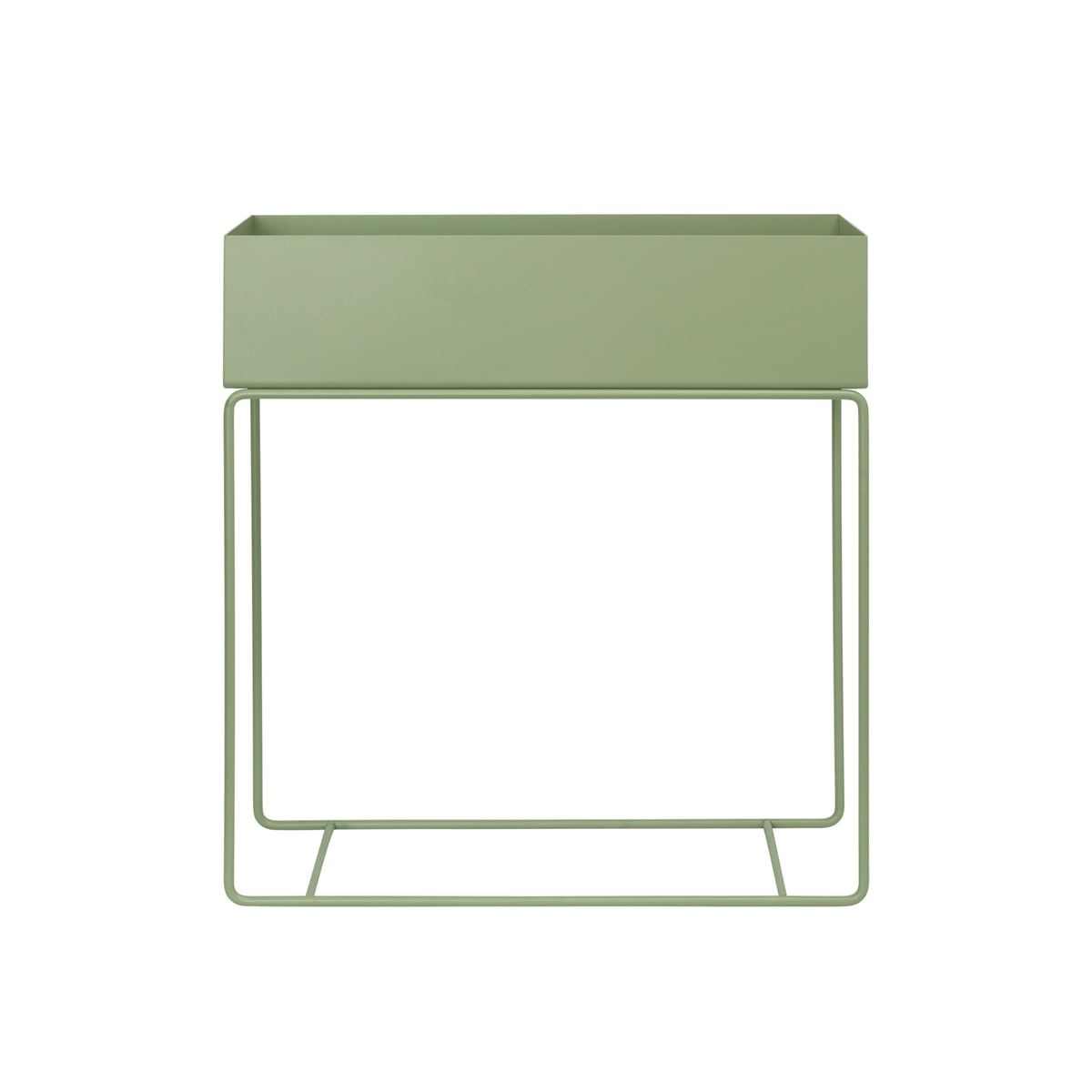 Ferm Living Plant Box Beistelltisch Raumtrenner Blumentopf Tea Green Stahl B-Ware