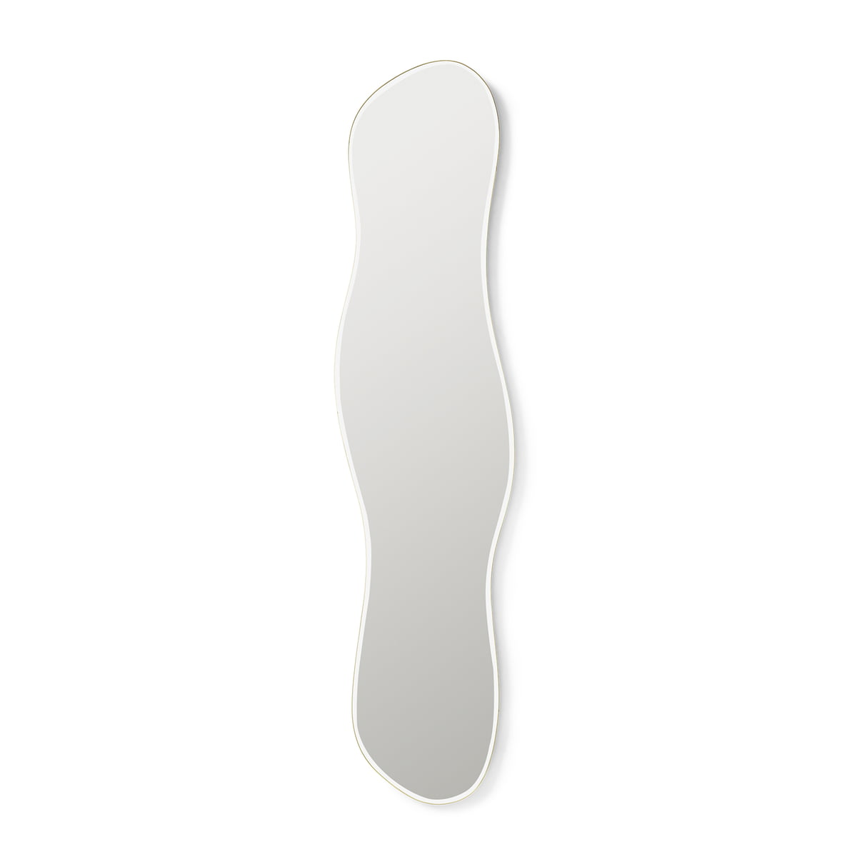 B-Ware Ferm Living Wandspiegel Spiegel Pond Messing 40 X 164 Cm Asymmetrisch - 5704723326885