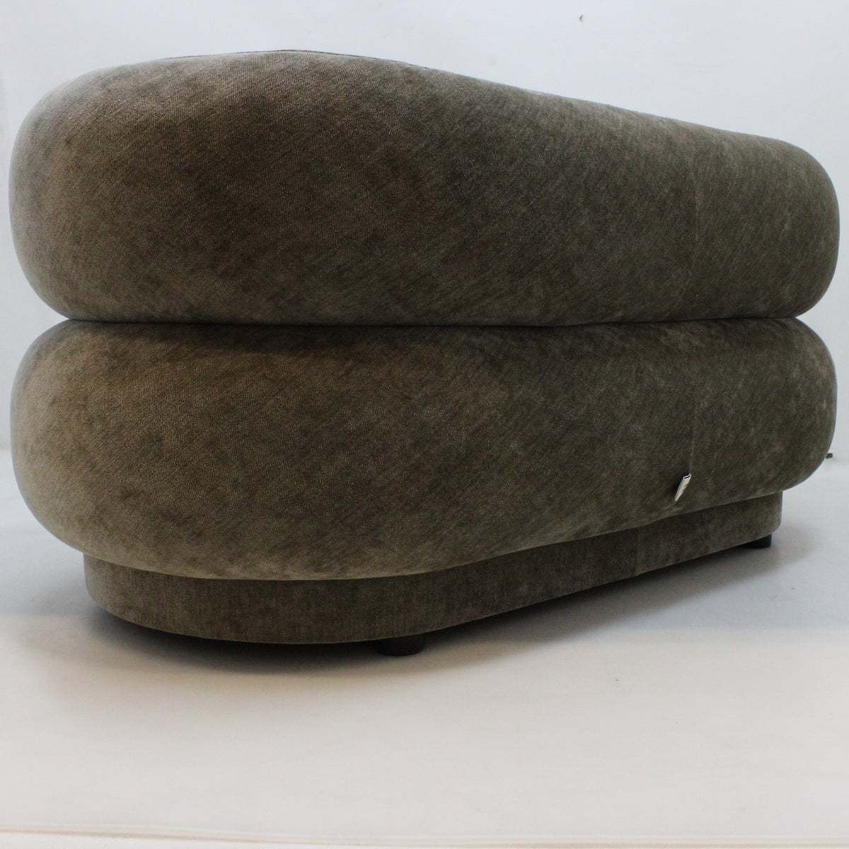 Ferm Living Ovaler Puff Faded Sitzsack Sitzpouf Polster Pouf Velvet Beige - 5704723031116
