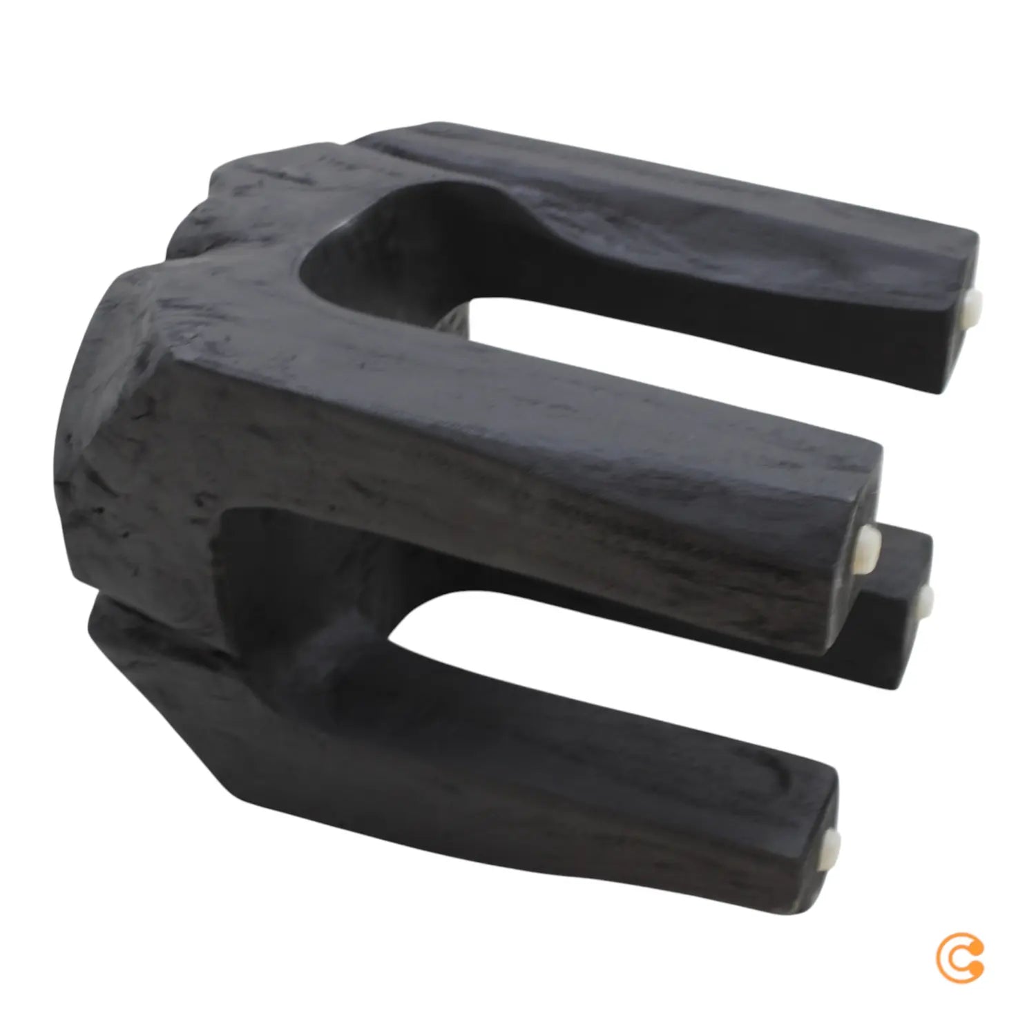 B-Ware Ferm Living Root Kruk Hocker Teak Sitzmöbel Möbel Sitz Höhe 40 Cm Schwarz - 5704723304067