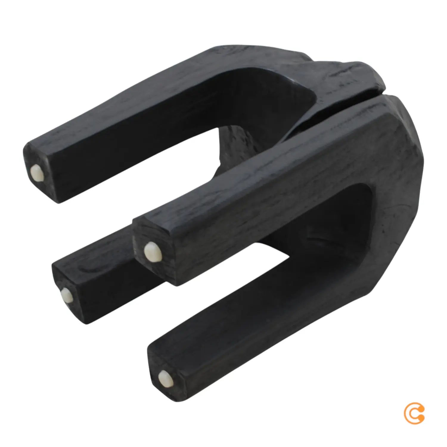 B-Ware Ferm Living Root Kruk Hocker Teak Sitzmöbel Möbel Sitz Höhe 40 Cm Schwarz - 5704723304067