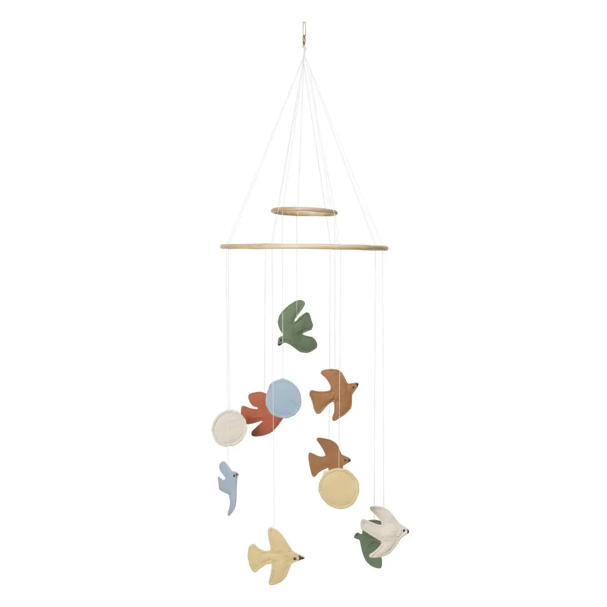 B-Ware Ferm Living Mobile Hängedeko Vogel Mobile Multicolor Handgefertigt Baumwolle - 5704723317210
