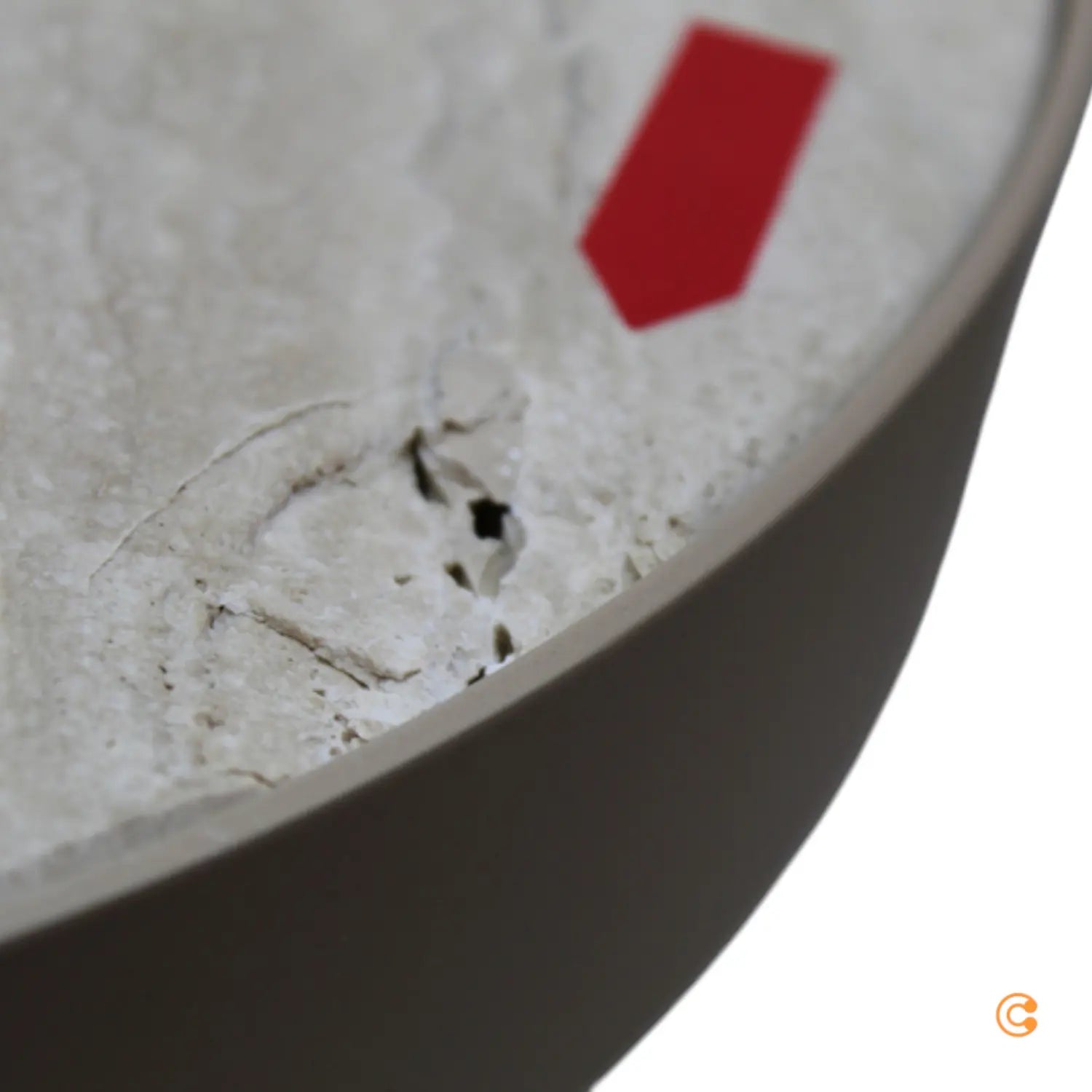 B-Ware Ferm Living Travertine Couchtisch Beistelltisch Tisch Nachttisch Siehe Text/Foto