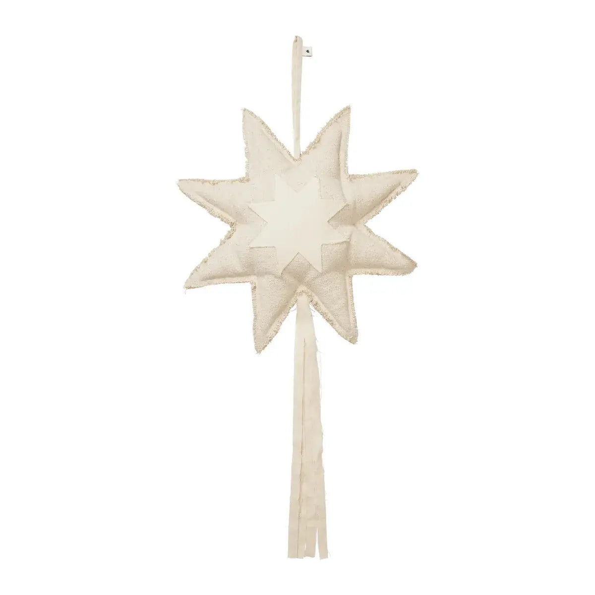 B-Ware Ferm Living Fensterornament Anhänger Stern Weihnachten Natur Beige - 5704723344674