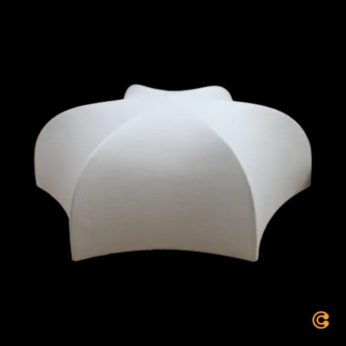 ferm LIVING Wandleuchte Wandlampe Poem Leuchte Ø 58 cm Stahl Vlies weiß - 5704723299875