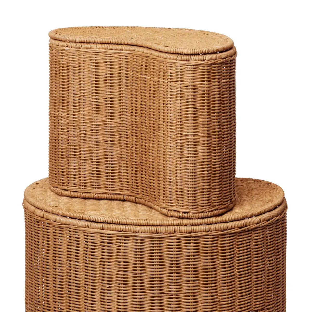 B-Ware Ferm Living Aufbewahrungskorb Korb Kinderzimmer Rattan Natur 2er Set - 5704723350187