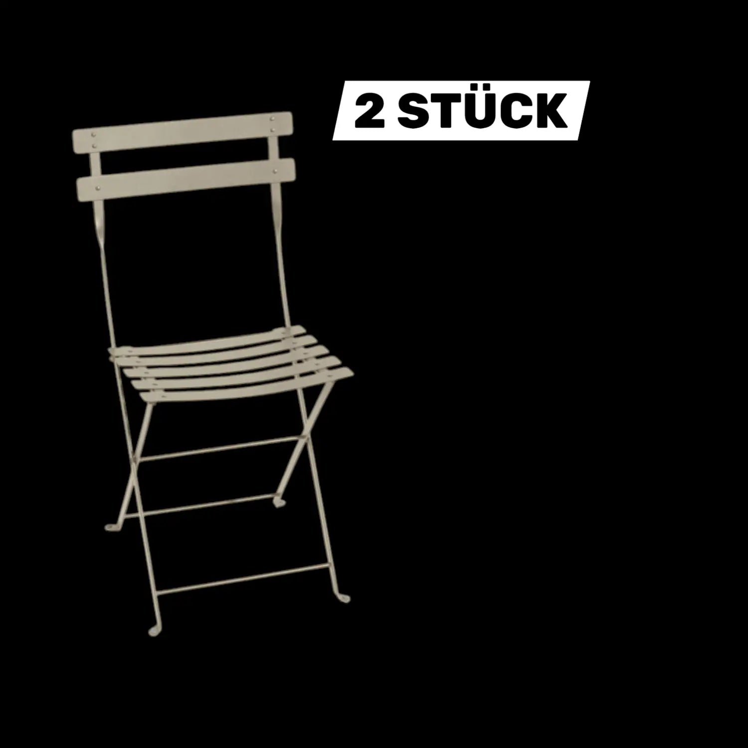 B-Ware Fermob Bistro Klappstuhl Gartenstuhl Stuhl Terrassenstuhl Balkonstuhl 2 Stück - 3100540101148