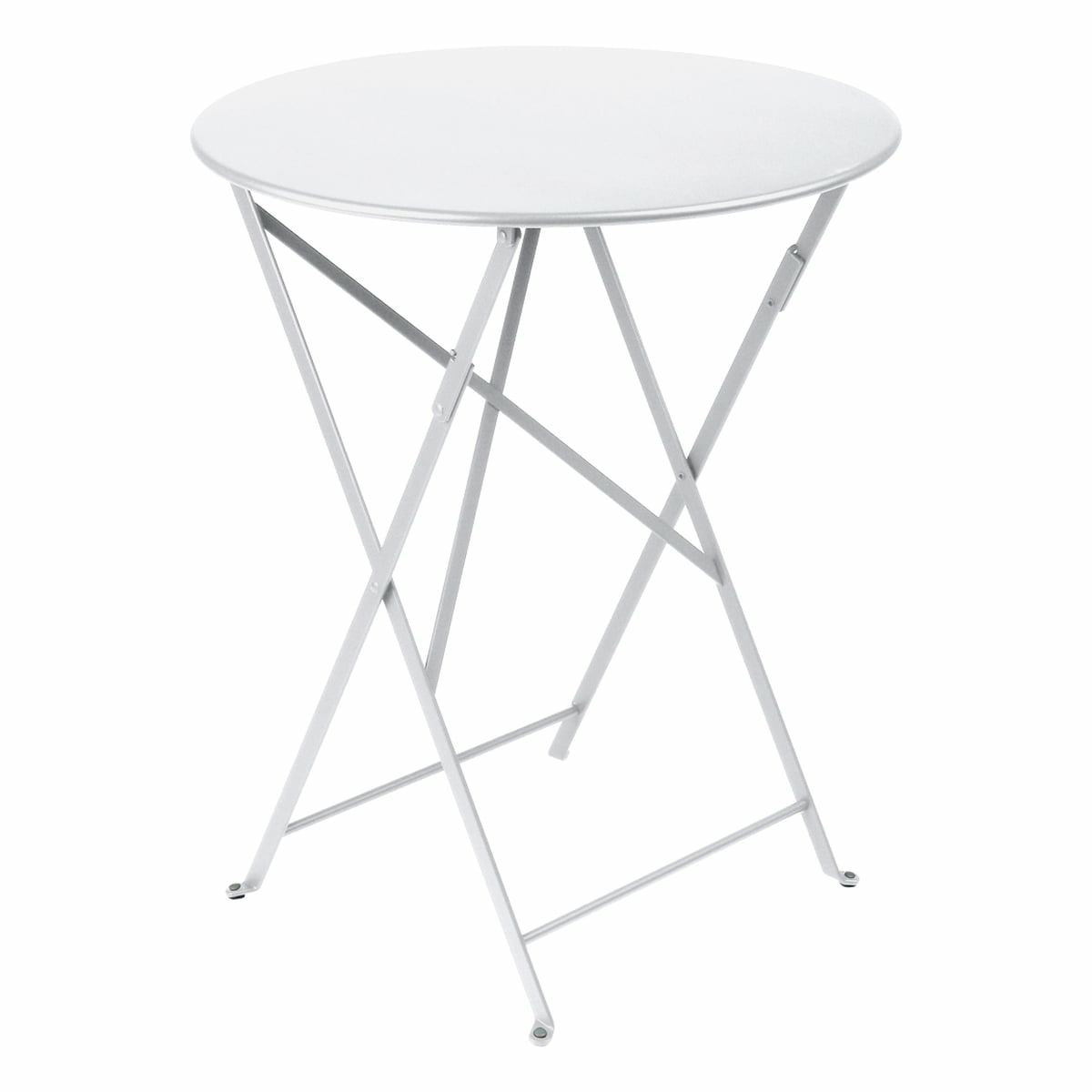B-Ware Fermob Bistro Klapptisch Tisch Gartentisch Bistrotisch Stahl ø 60cm Baumwollweiß - 3100540245019