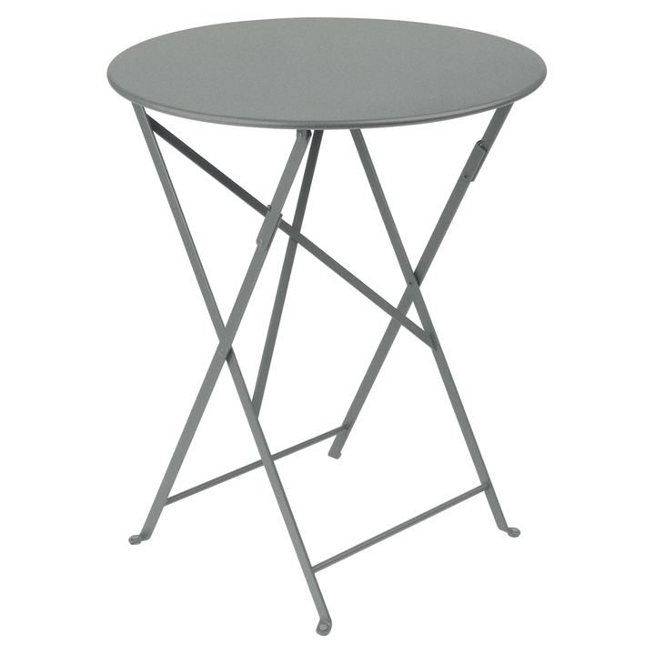 Fermob Bistro Klapptisch Gartentisch Tisch Rund 60cm Lapilligrau Outdoor Möbel   B-Ware - 3100540498750