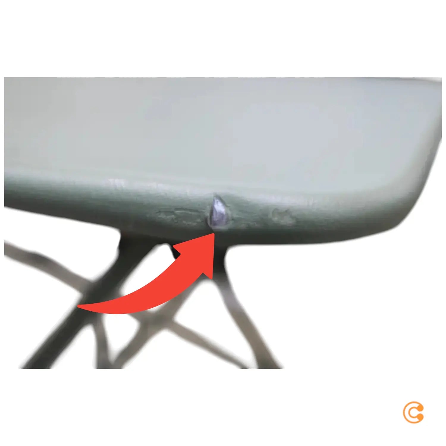 B-Ware Fermob Bistrotisch Klapptisch Sonnenschirmloch Kaktus Grün Siehe Text/Foto - 3100540307618