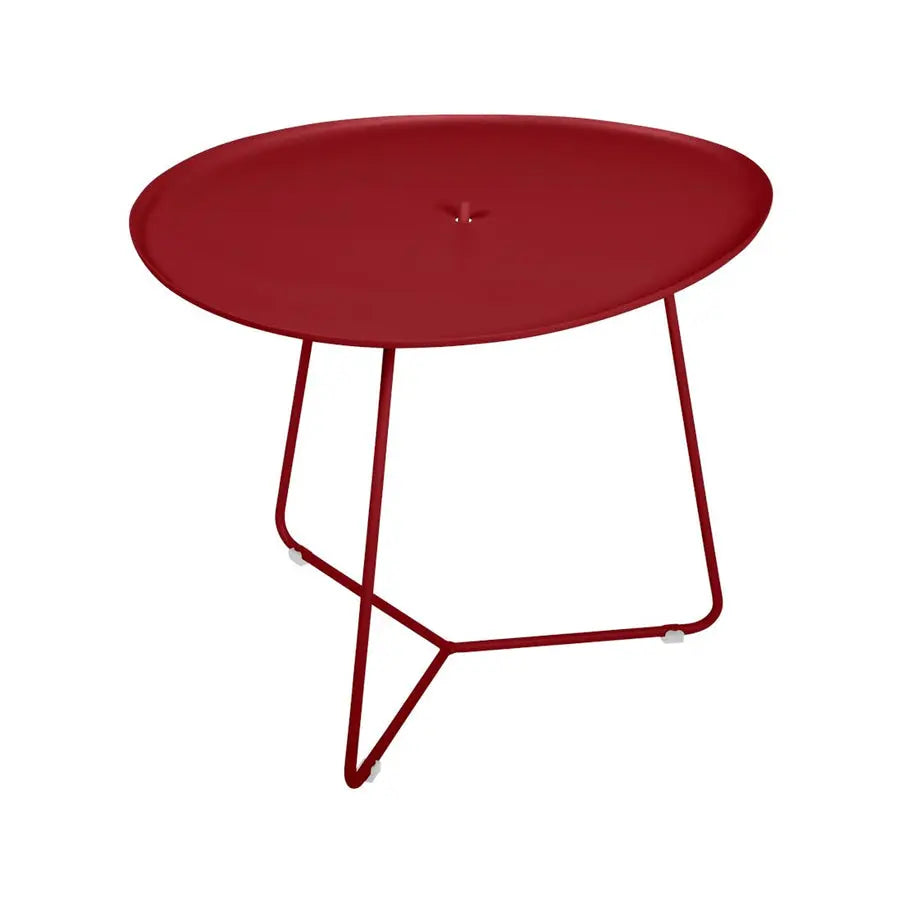 B-Ware Fermob Beistelltisch Couchtisch Cocotte Tisch Rund Stahl Rot Platte Abnehmbar - 3100540316122