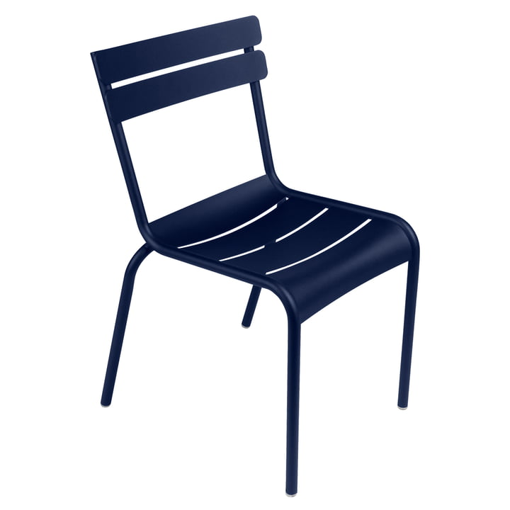 Fermob Luxembourg Stuhl Esszimmerstuhl Essstuhl Küchenstuhl Aluminium Abysseblau B-Ware - 3100540320624