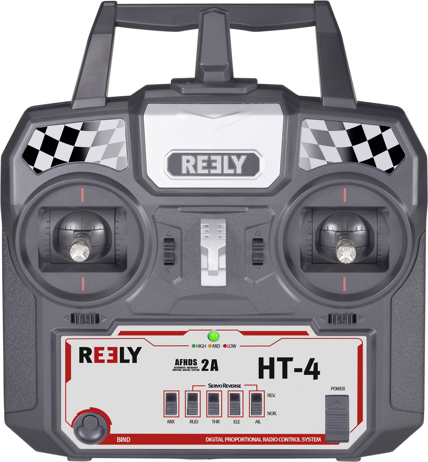 Reely Ht 4 Hand Fernsteuerung 2,4 G Hz Anzahl Kanäle: 4 Inkl. Empfänger Steuerung