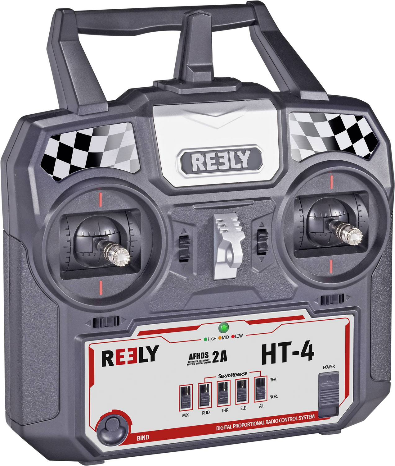 Reely Ht 4 Hand Fernsteuerung 2,4 G Hz Anzahl Kanäle: 4 Inkl. Empfänger Steuerung