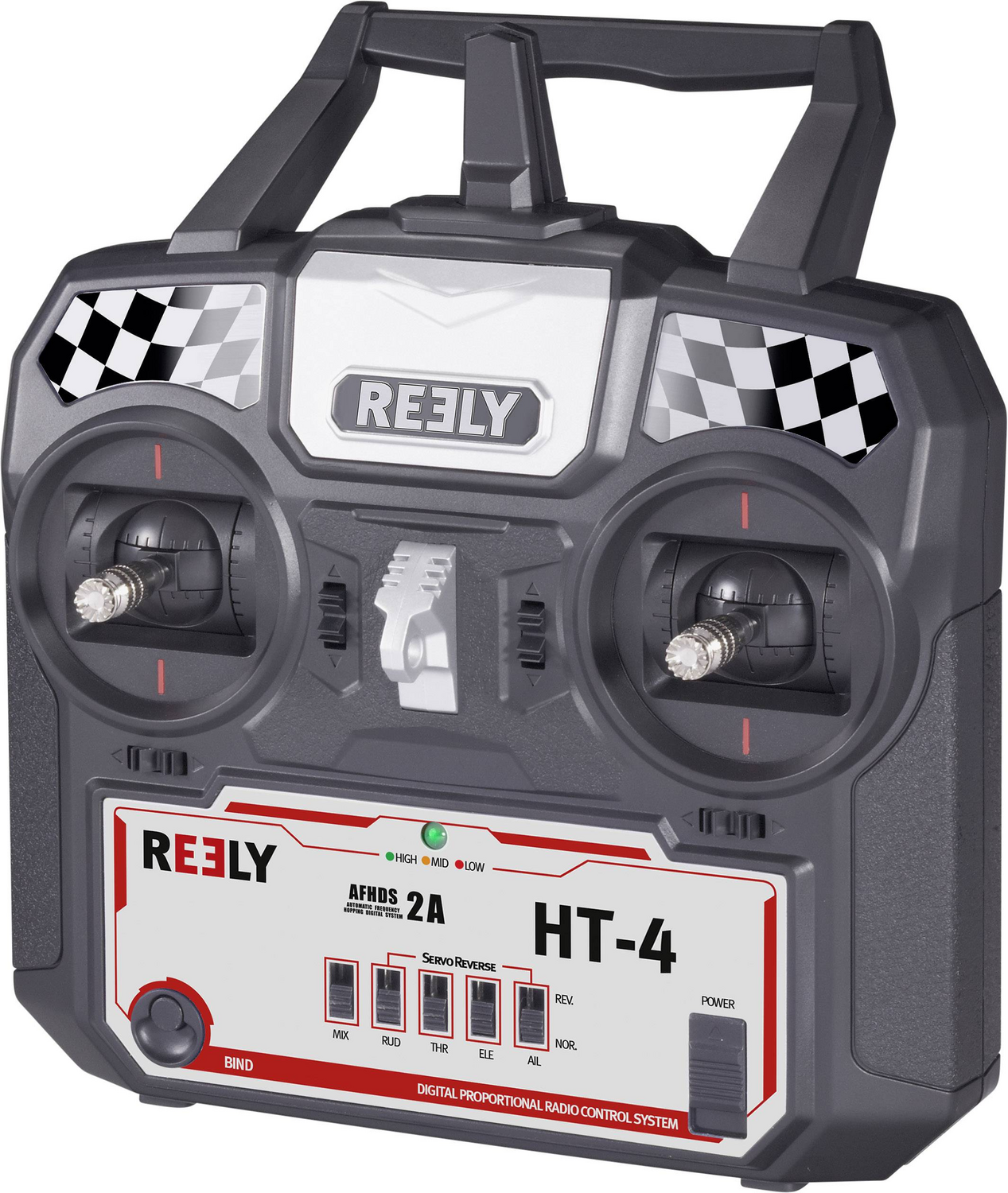 Reely Ht 4 Hand Fernsteuerung 2,4 G Hz Anzahl Kanäle: 4 Inkl. Empfänger Steuerung