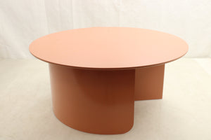 B-Ware FÉST Couchtisch Tisch Plateau Terra Ø 72 cm Wohnzimmer Metallgestell Holzfurnier