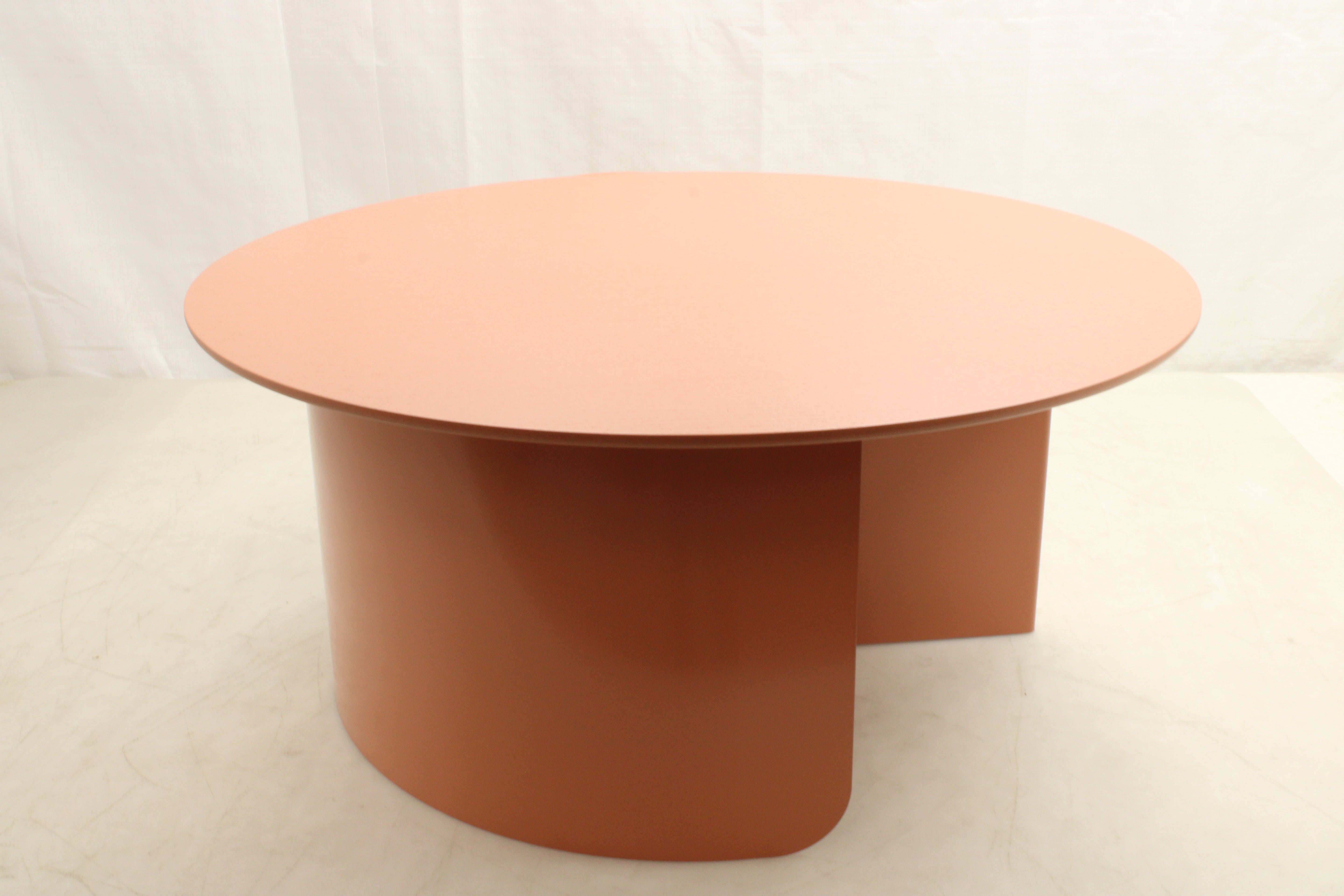 FÉST Couchtisch Tisch Plateau Terra Ø 72 cm Wohnzimmer Metallgestell Holzfurnier - 8718858016785