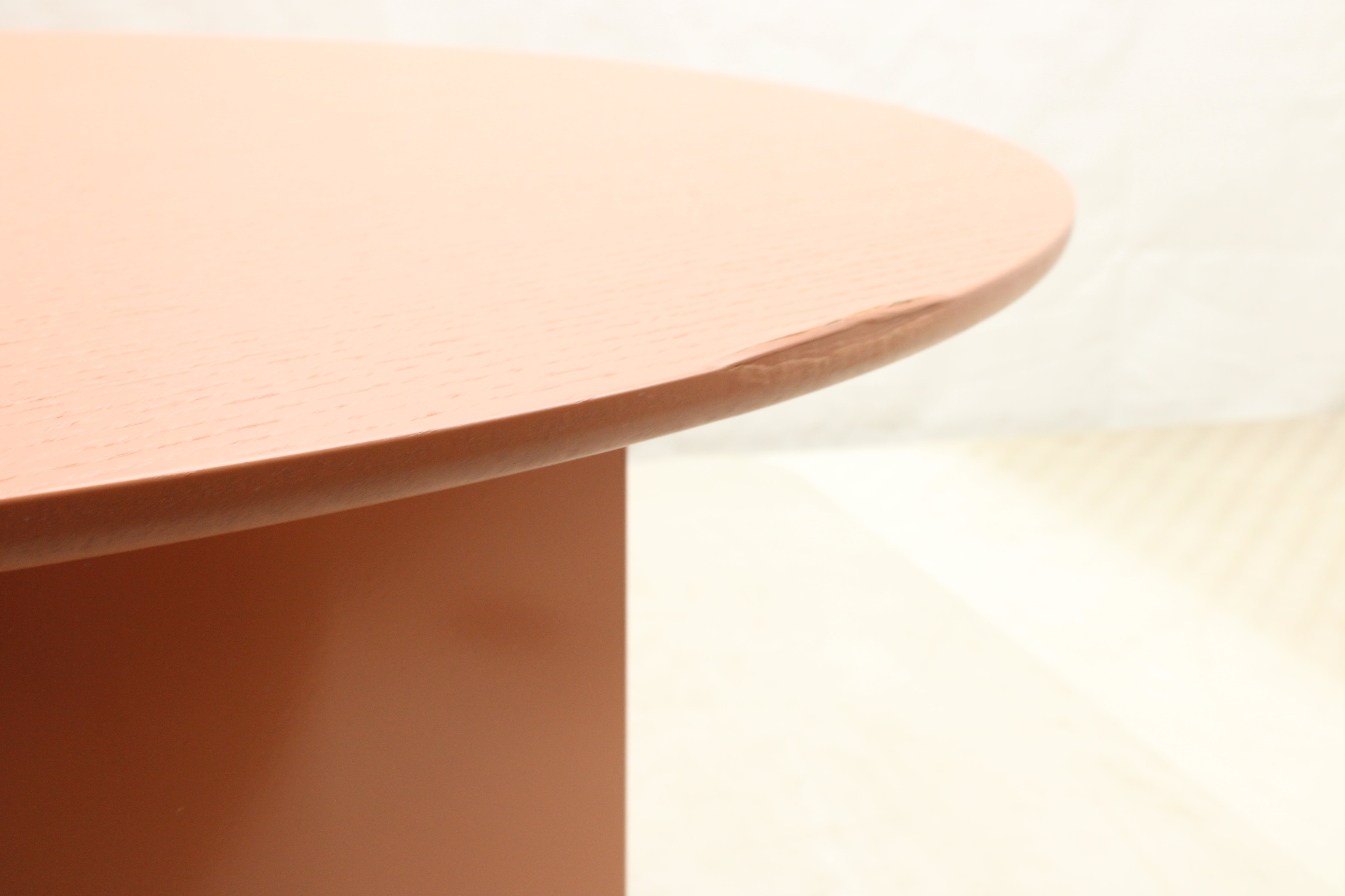 FÉST Couchtisch Tisch Plateau Terra Ø 72 cm Wohnzimmer Metallgestell Holzfurnier - 8718858016785
