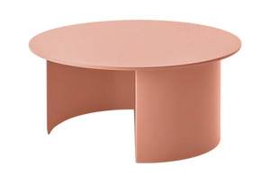 B-Ware Fést Couchtisch Tisch Plateau Terra ø 72 Cm Wohnzimmer Metallgestell Holzfurn986