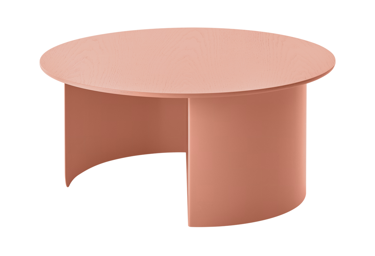 FÉST Couchtisch Tisch Plateau Terra Ø 72 cm Wohnzimmer Metallgestell Holzfurnier - 8718858016785