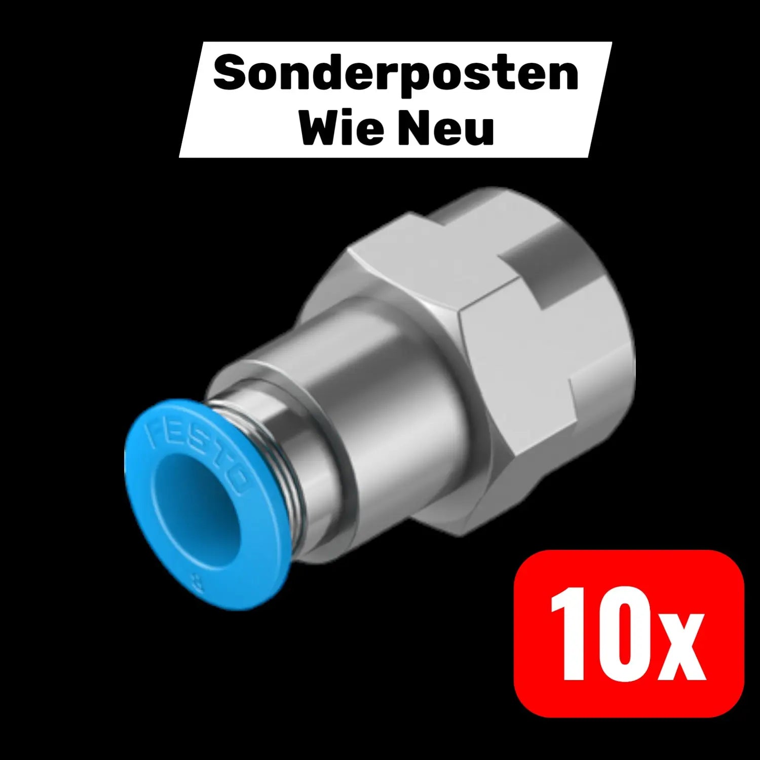 B-Ware Festo Steckverschraubung Anschluss Qsf 1/4 8 B Innengewinde Standard 10 Stück - 4052568031299