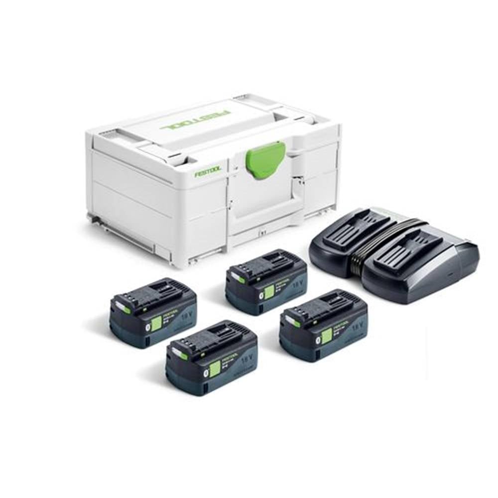 Festool Energie Set Akkupack Batterien Schnellladegerät Systainer Akku Ladegerät - 4014549417515