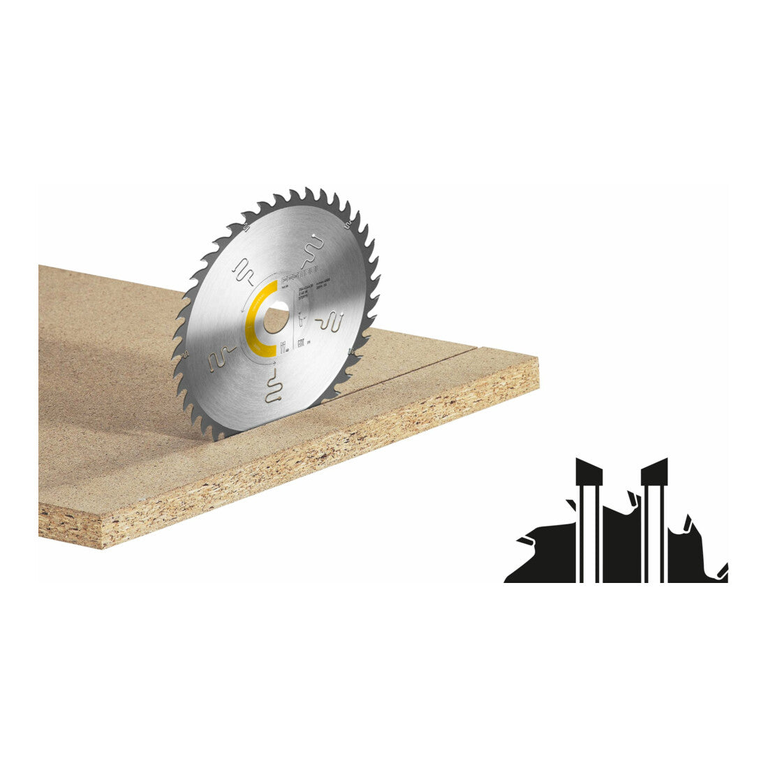 Festool Sägeblatt Kreissägeblatt Universalblatt Holz Platte Sägezähne Hartmetall - 4014549362723