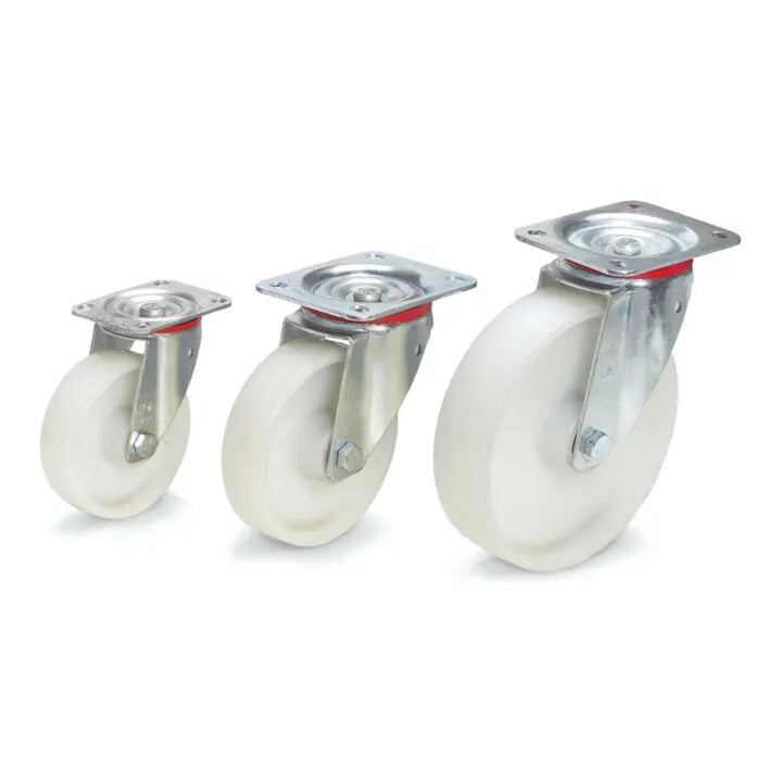 B-Ware Fetra Lenkrolle Bockrolle Rad Polyamid 125x38mm Rollenlager Stahlblech 200 Kg - 4017976016559