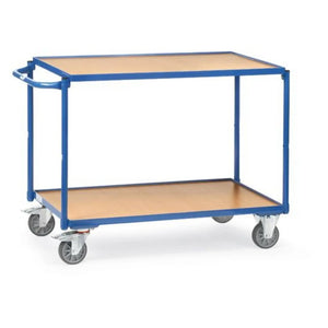 B-Ware Fetra Transportwagen Tischwagen Wagen 250 Kg Brillantblau Ral 5007 1000x600 Mm