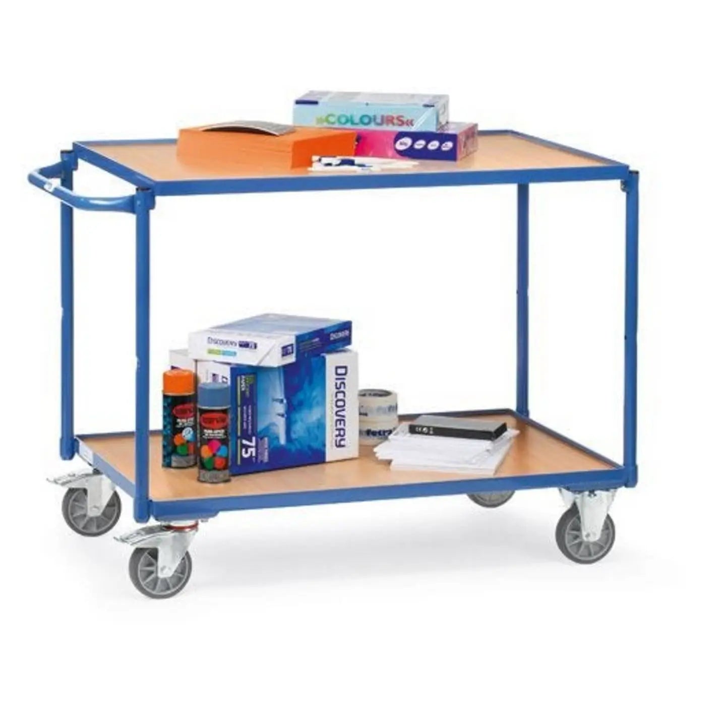 B-Ware Fetra Transportwagen Tischwagen Wagen 250 Kg Brillantblau Ral 5007 1000x600 Mm - 4017976021324