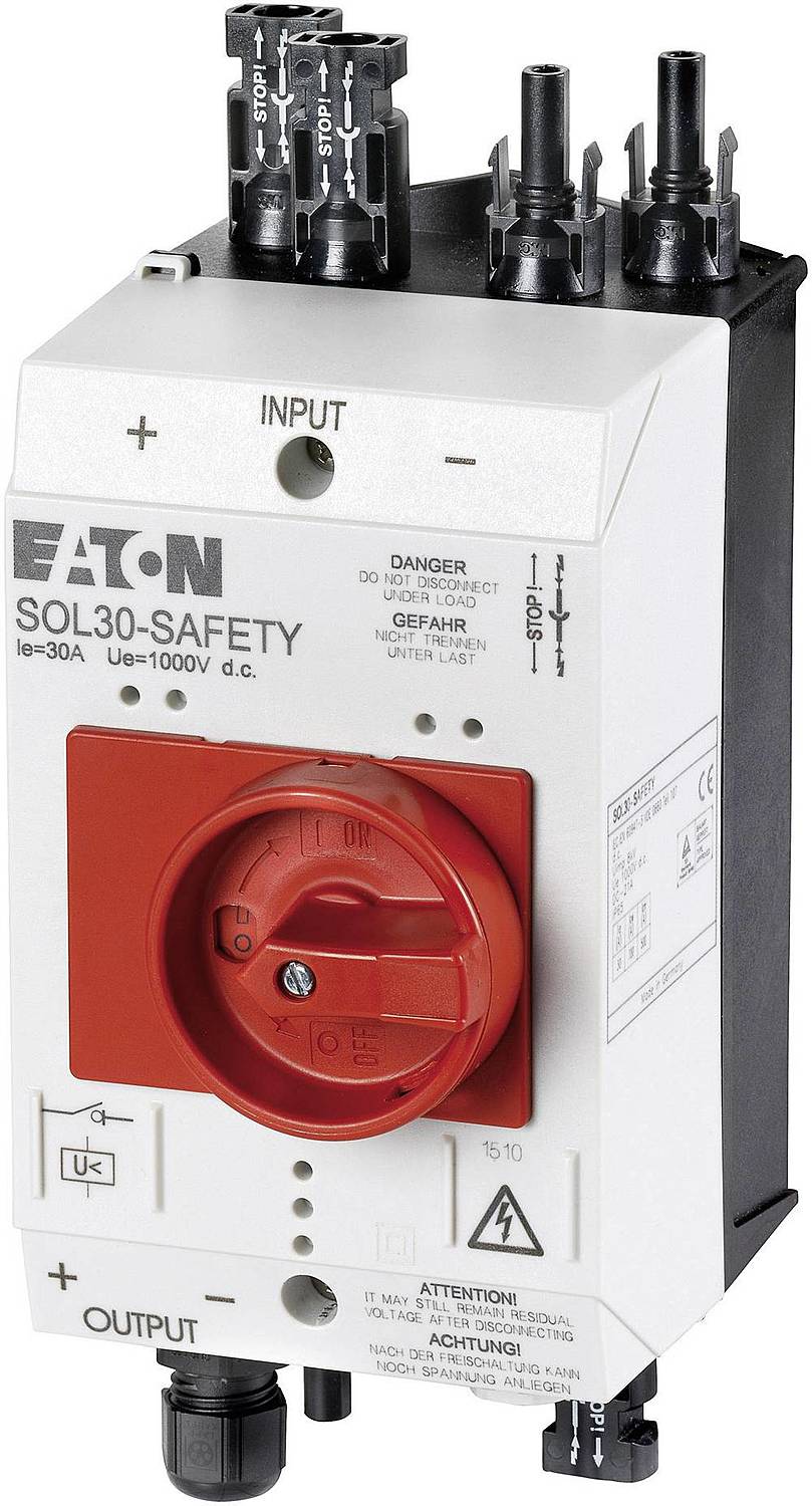 Eaton Feuerwehrschalter 1 Schließer  Sol30 Safety/2 Mc4 U Defektware D-Ware - 4015081406326