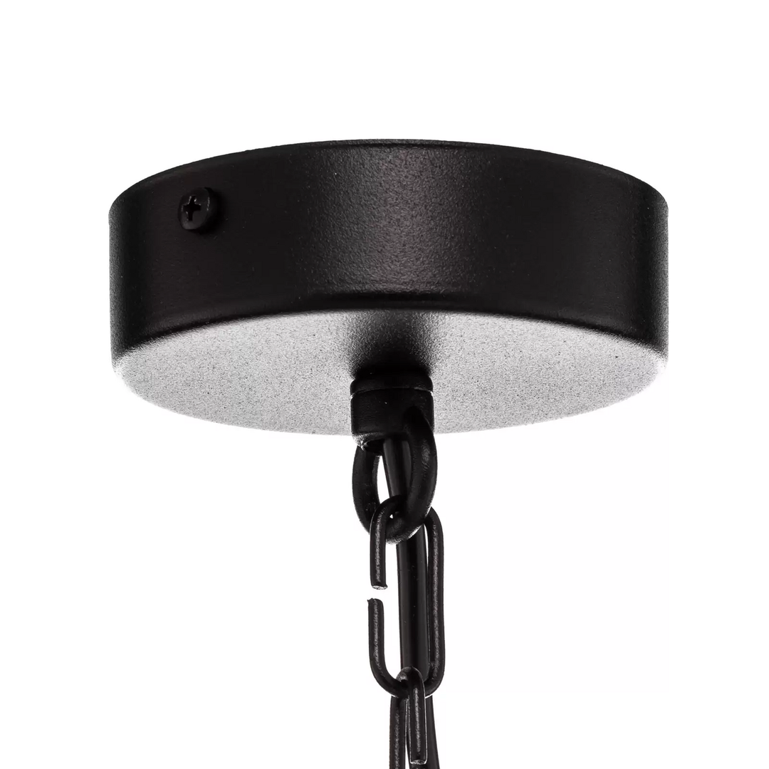 Ampli Kronleuchter Leuchte Schwarz Gold 8 Flammig Deckenleuchte Hängeleuchte E14 B-Ware