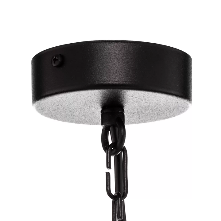 Ampli Kronleuchter Leuchte Schwarz Gold 8 Flammig Deckenleuchte Hängeleuchte E14 B-Ware