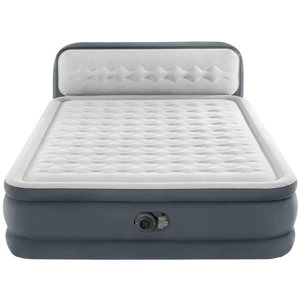 B-Ware Intex Luftbett Dura Beam Ultra Plush Headboard Mit 220 V Pumpe Queen Lufmatratze