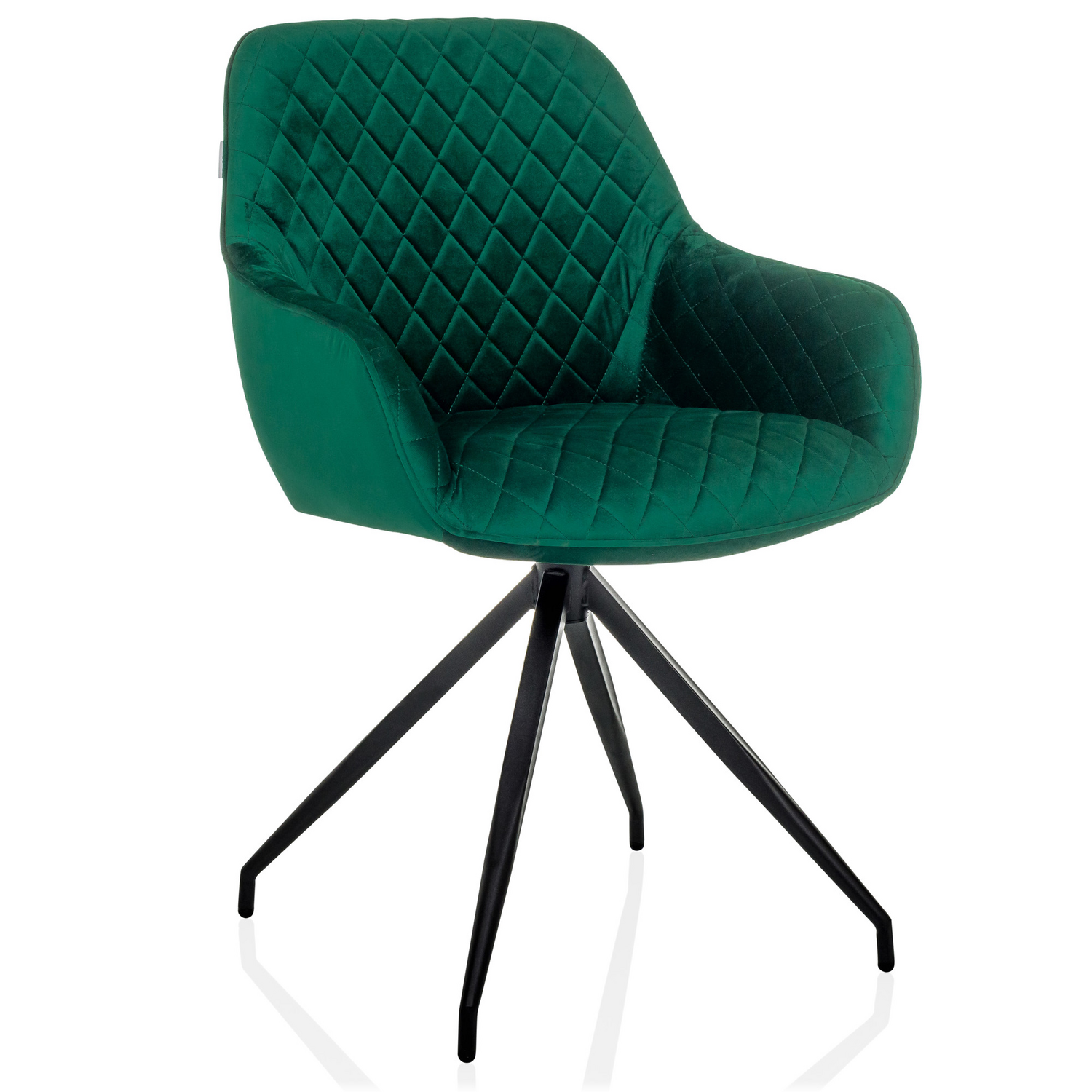B-Ware Hjh Living Diningstuhl Schalenstuhl Esszimmerstuhl Samt Grün Gepolstert