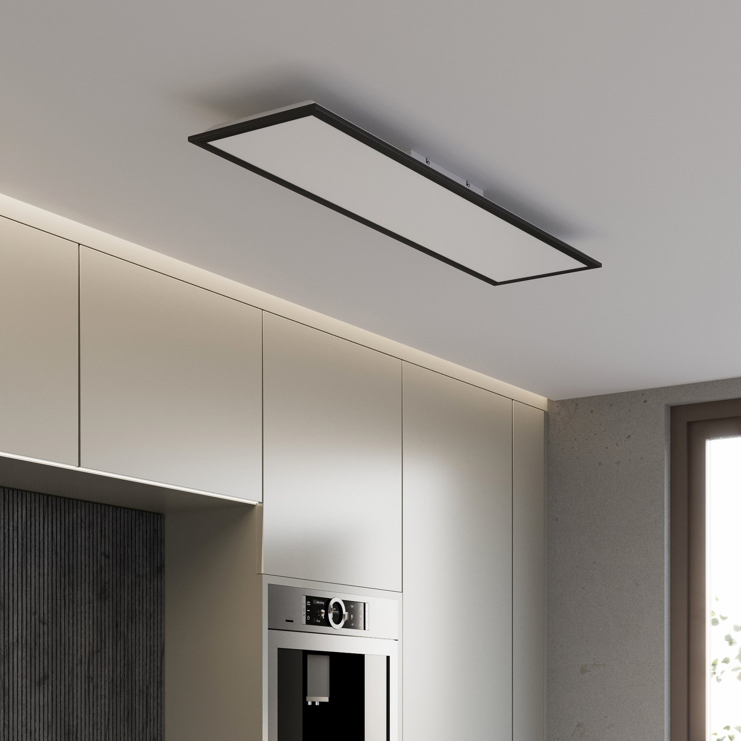 B-Ware Briloner Led Panel Leuchte Piatto Cct Fernbedienung Schwarz