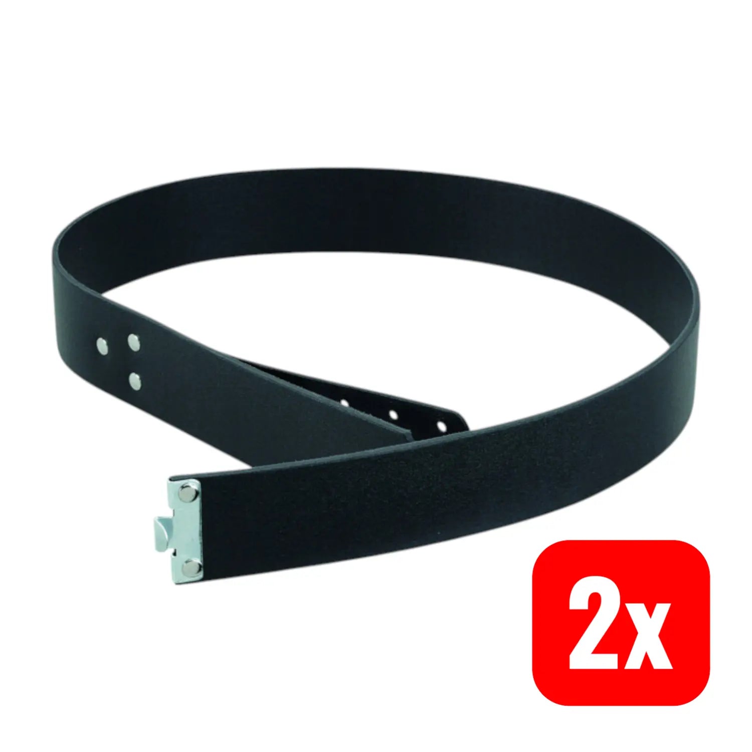 B-Ware Fhb Koppel Gürtel Riemen Rindleder Schwarz 100cm 45mm Ohne Schnalle 2 Stück - 4030646086058