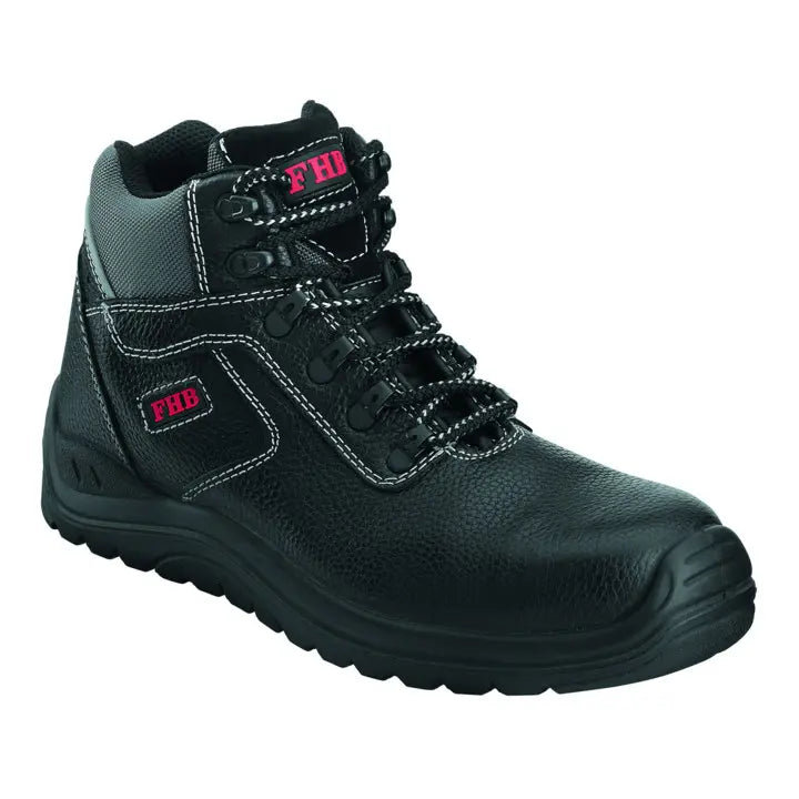 B-Ware Fhb Wilfried Schnürstiefel Arbeitsschuhe Stiefel Schwarz Gr. 43 Rindleder S3 Hro - 4030646251678