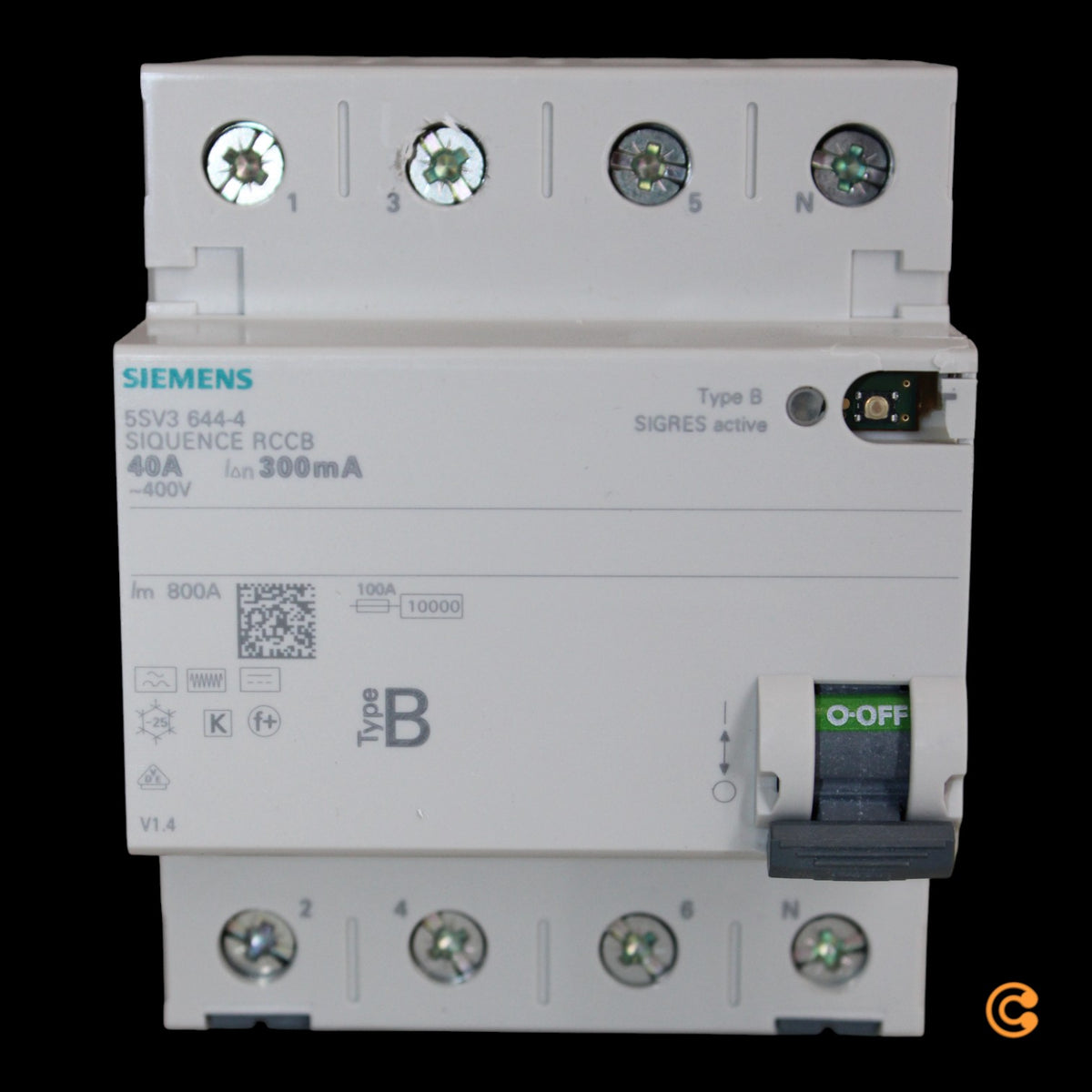 Siemens 5SV3644-4 FI-Schutzschalter FI-Schalter 4polig 40A 400V SIEHE TEXT/FOTO - 4001869549071