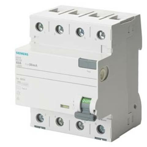 Siemens 5 Sv33463 Fi Schutzschalter Leitungsschutzschalter Typ F 4polig 63 A 400 V B-Ware - 4001869484471