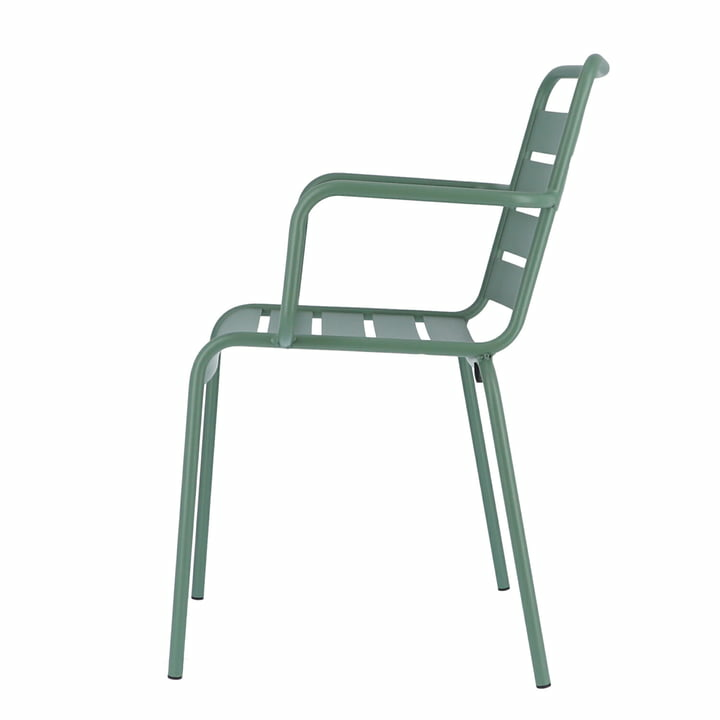 B-Ware Fiam Mya Metallstuhl Armlehnstuhl Gartenstuhl Terrassenstuhl Stuhl Außen Salbei - 8017882023883