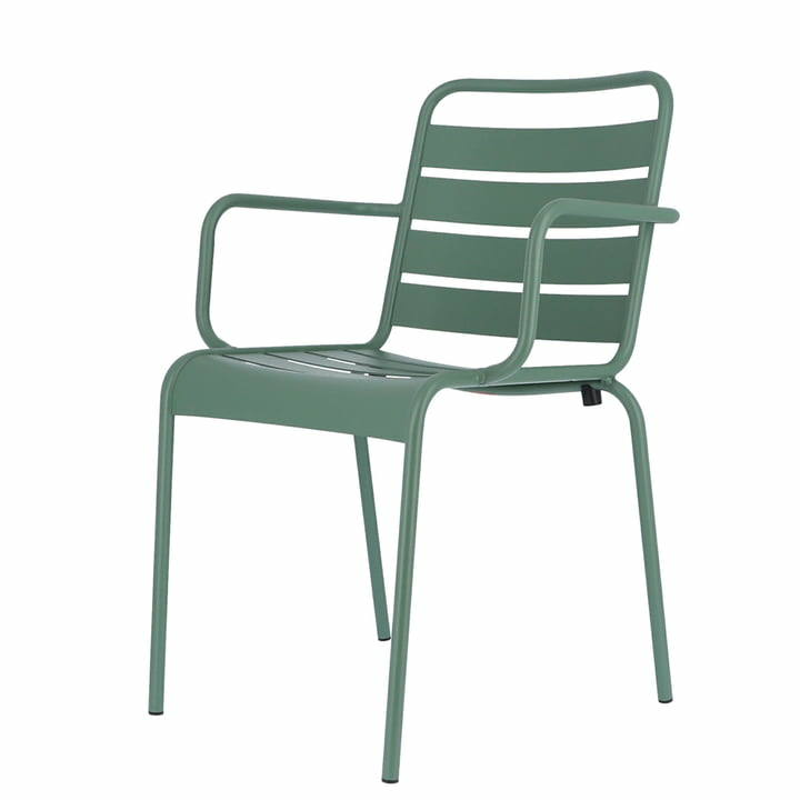 B-Ware Fiam Mya Metallstuhl Armlehnstuhl Gartenstuhl Terrassenstuhl Stuhl Außen Salbei - 8017882023883