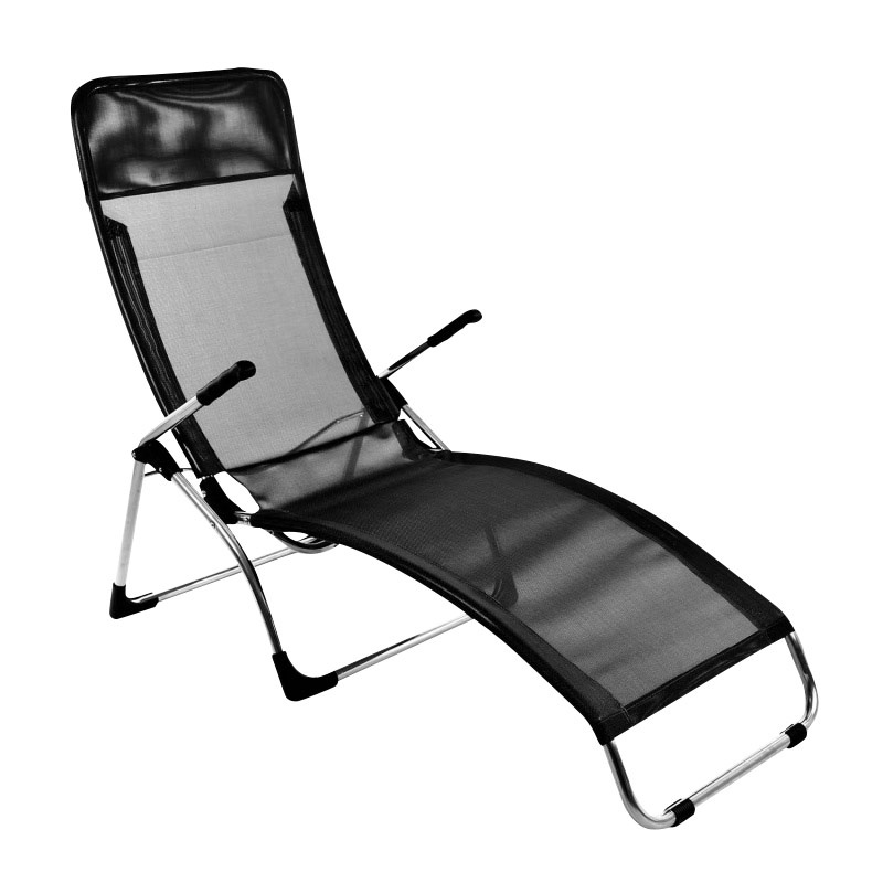 B-Ware Jan Kurtz Fiam Samba Sonnenliege Gartenliege Strandliege Liege Kippbar Schwarz - 8017882045090