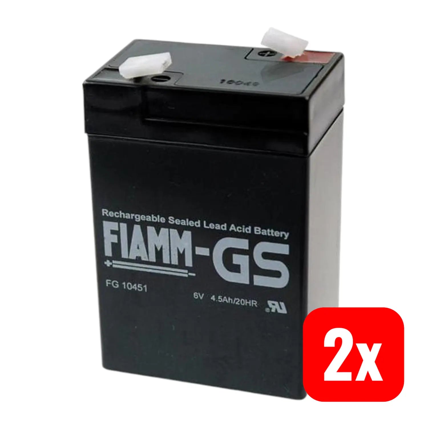 B-Ware Fiamm Pb 6 4,5 Fg10451 Bleiakku 6 V 4.5 Ah Blei Vlies Agm 70x106x47mm Akku 2 Stück - 4042883100701