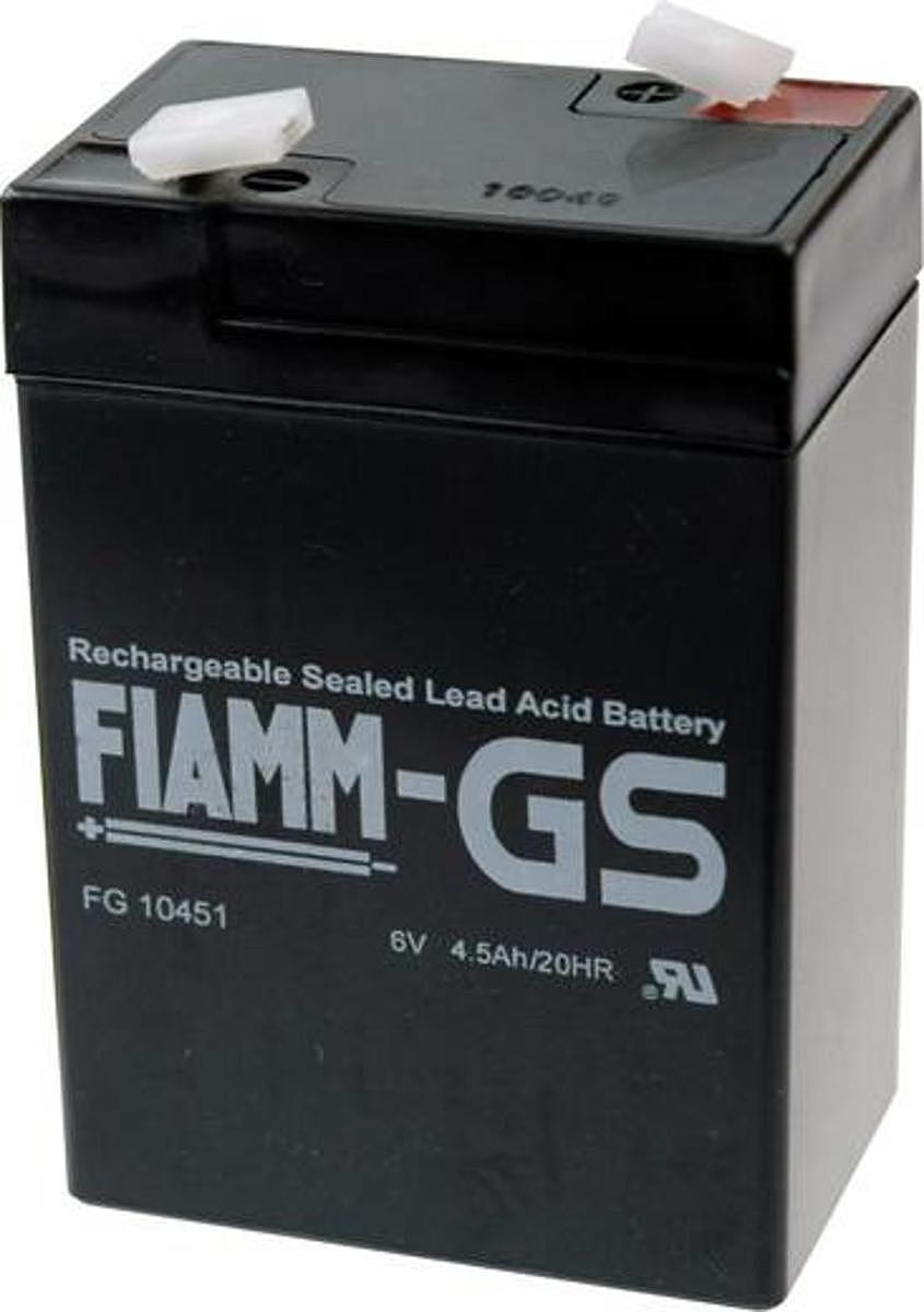B-Ware Fiamm Pb 6 4,5 Fg10451 Bleiakku 6 V 4.5 Ah Blei Vlies Agm 70x106x47mm Akku 2 Stück - 4042883100701
