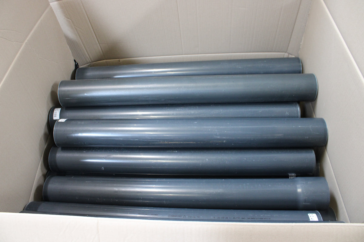 FIAP Rohr Leitung PVC Rohrleitung PVCU 110 mm Wasserleitung 1 m 57 STÜCK - 4260063164293