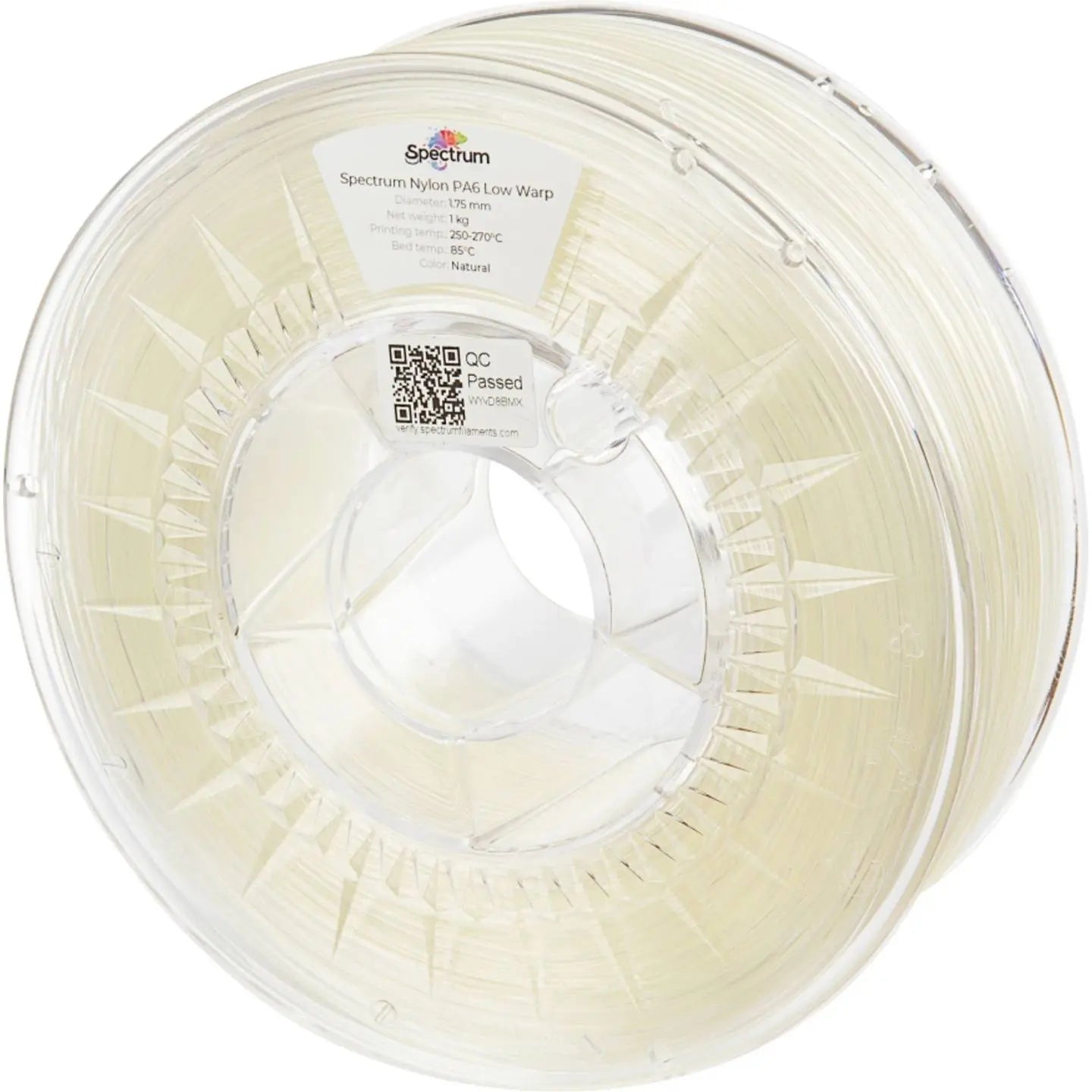 B-Ware Spectrum Filament Nylon Pa6 Low Warp Natural 175mm 1000g Druckmaterial - 5903175651426