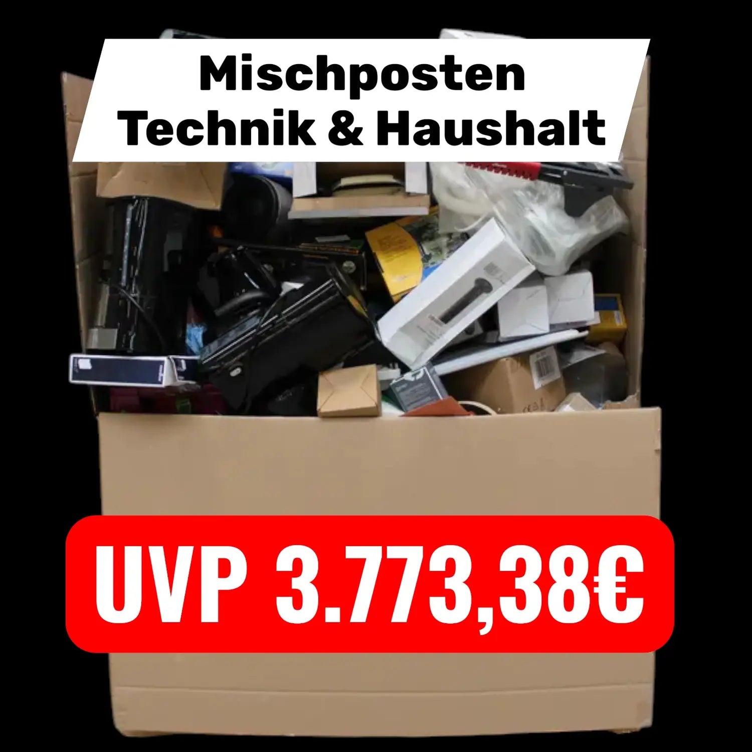 174 Tlg. Mischposten Technik & Haushalt – Uvp 3.773,38 € – Gemischte Zustände - nicht zutreffend