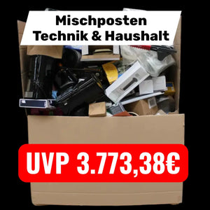 174 Tlg. Mischposten Technik & Haushalt – Uvp 3.773,38 € – Gemischte Zustände