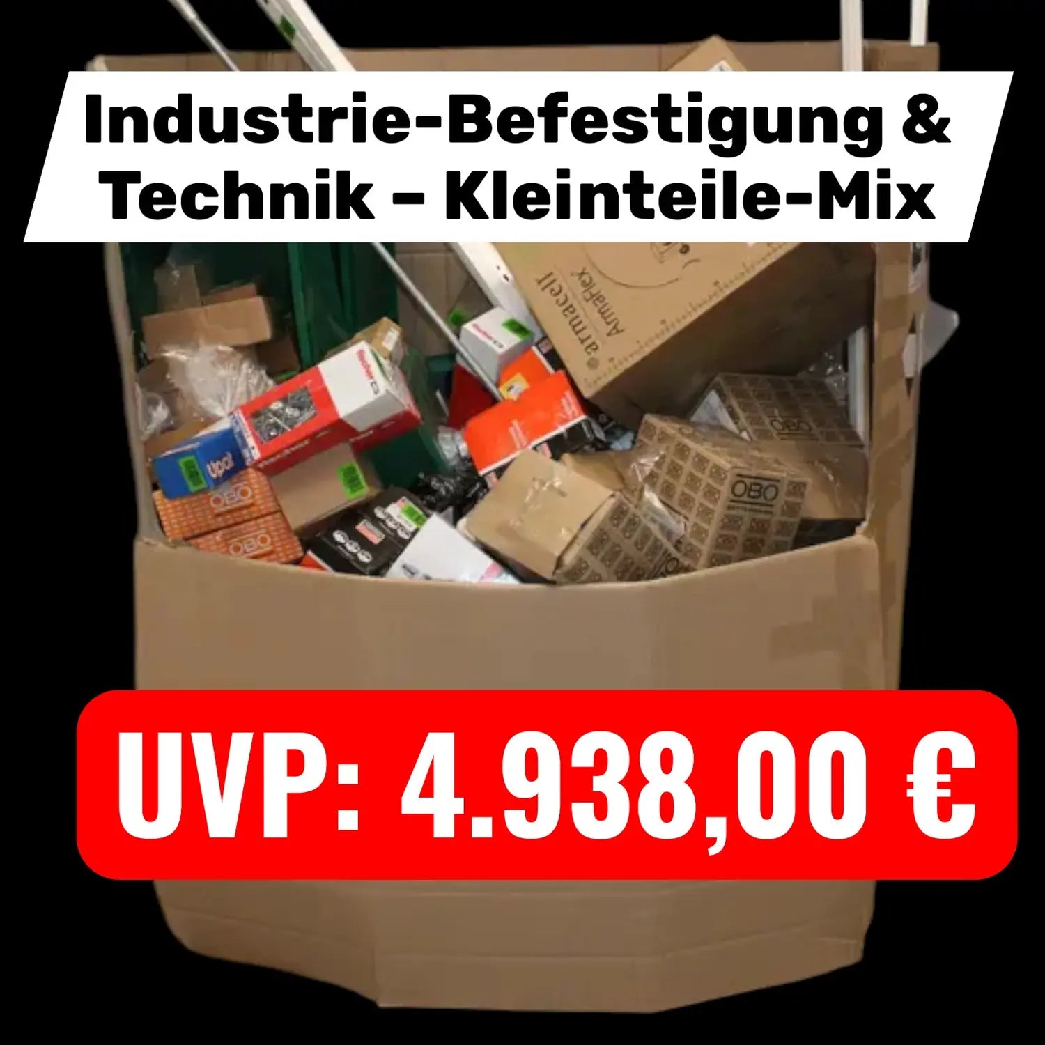 Industrie Befestigung & Technik – Kleinteile Mix 377 Stk Konvolut Sonderposten  - nicht zutreffend